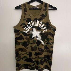 BAPE Original men camo tank top